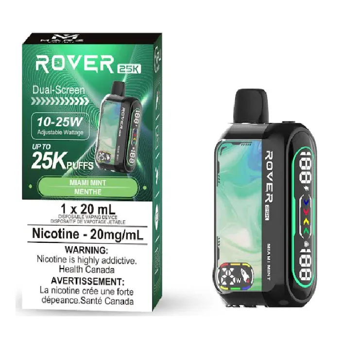 Marz Rover 25k Puffs Disposable Vape, Flavours: MIAMI MINT