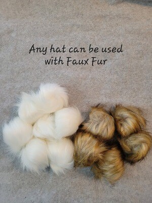 Faux Fur Pom Poms