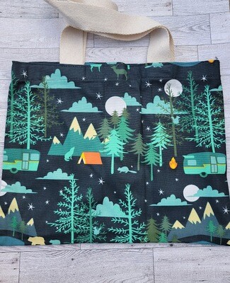 Tote Bag: Nighttime Camping