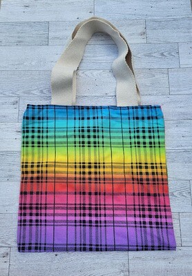 Tote Bag-Reversible: Colorful Rainbow Tote Bag-Reversible: Colorful Rainbow