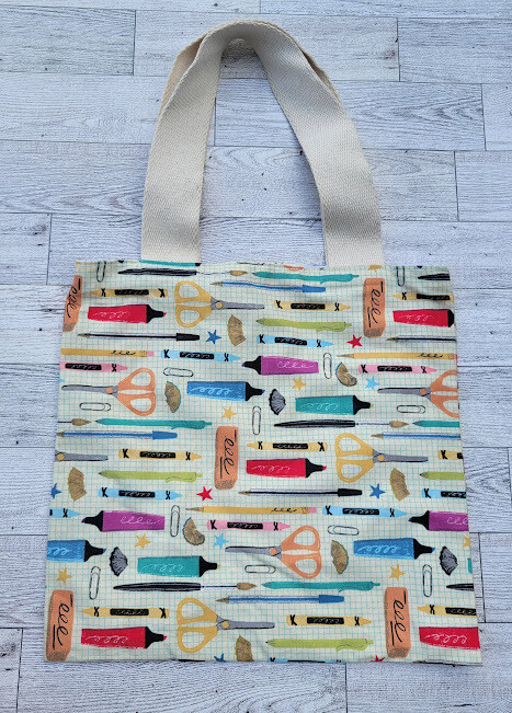 Tote Bag-Reversible: School