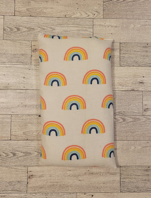Regular Size Microwave/Freezer Rice Pack: Colorful Rainbows