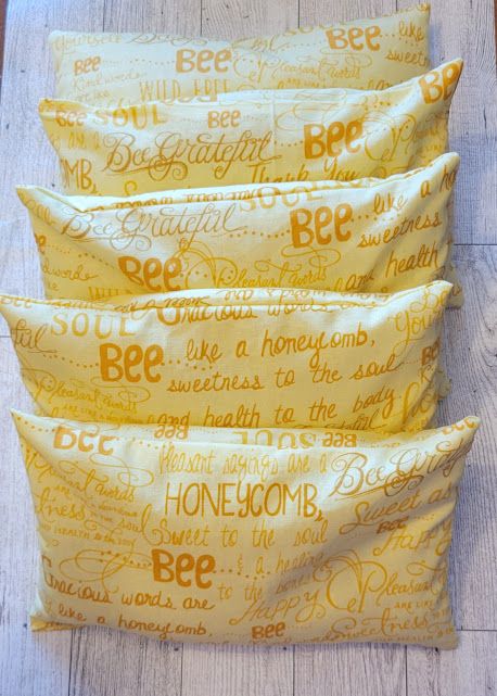 Regular Size Microwave/Freezer Rice Pack: Bee Inspirational