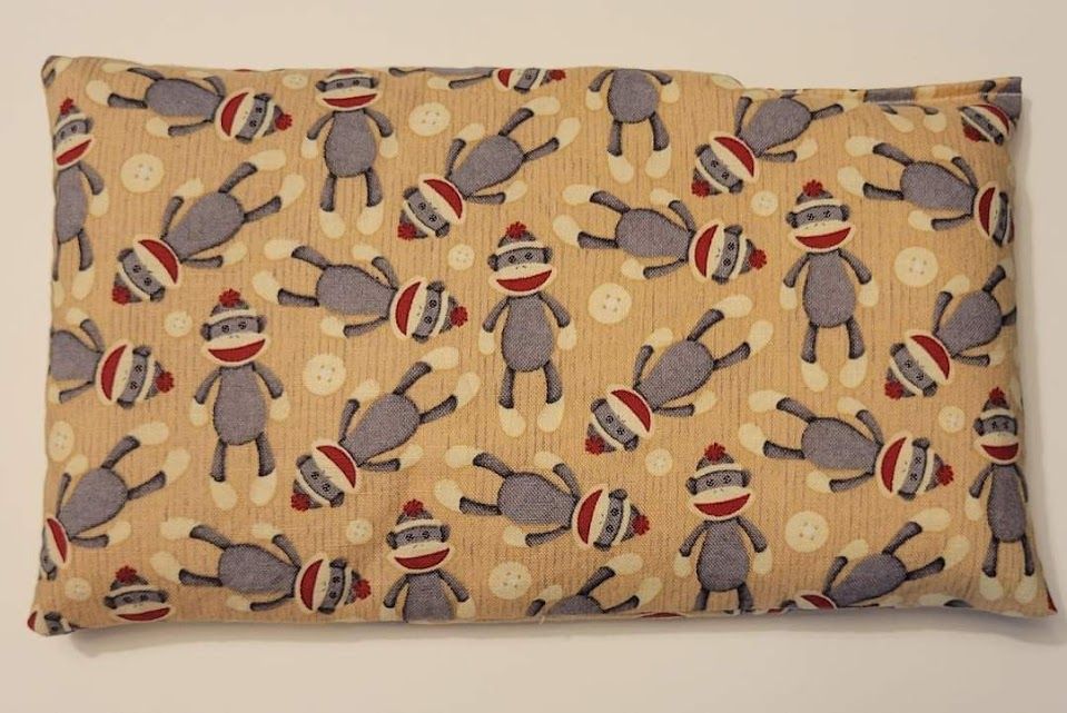 Regular Size Microwave/Freezer Rice Pack: Sock Monkeys