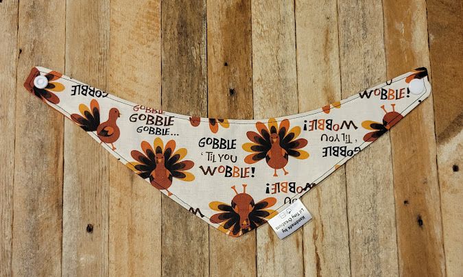 Reversible Animal Bandana: Gobble Til You Wobble