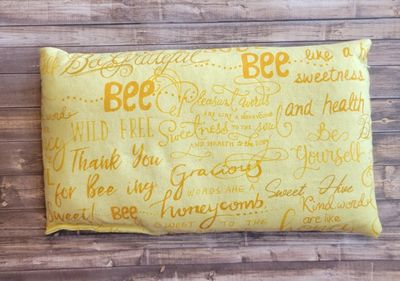 Regular Size Microwave/Freezer Rice Pack: Bee Inspirational