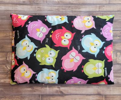 Regular Size Microwave/Freezer Rice Pack: Sleeping Owls