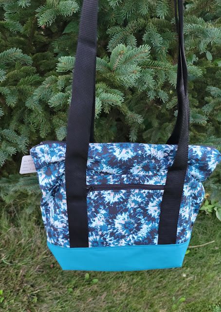 Handbag: Teal Tie Dye