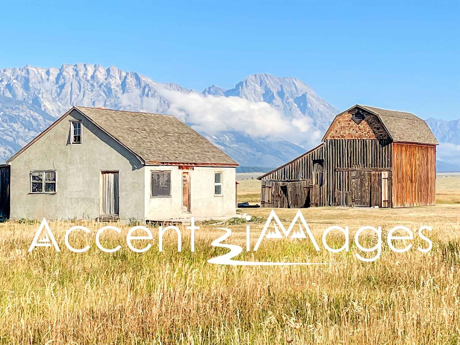 143.House &amp; Barn at Mormon Row -Tetons National Park