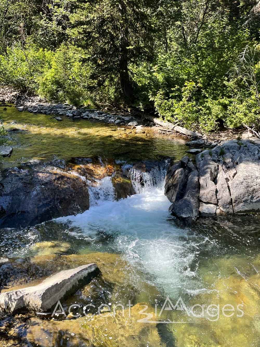 254.Cascades at Jenny Lake -Tetons