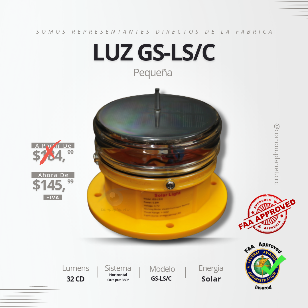 Luz de obstrucción solar GS-LS/C