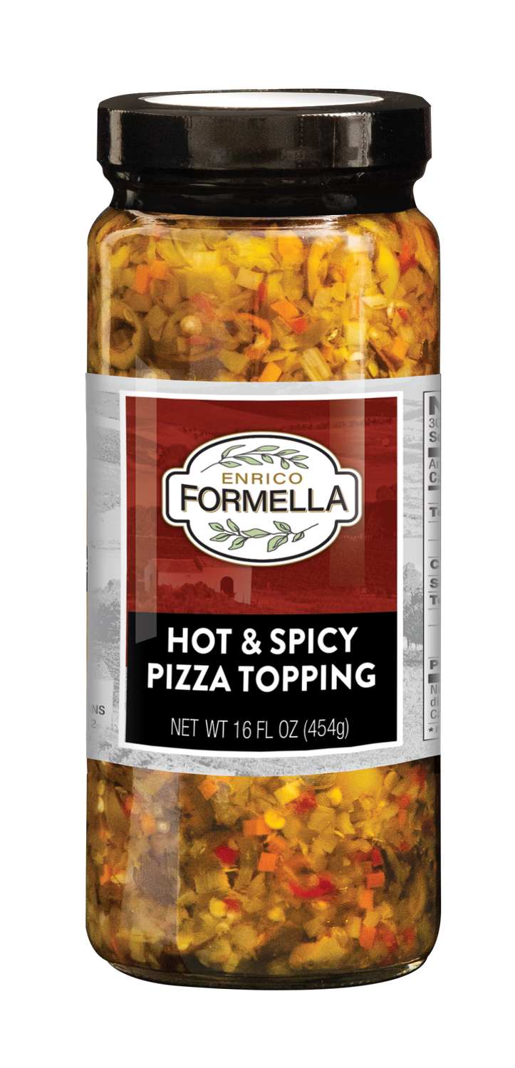 E. Formella Hot & Spicy Pizza Topping 16 0z