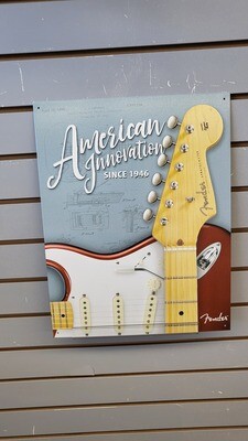 Tin Sign - Fender Innovation