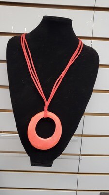 Necklace-Red Oval
