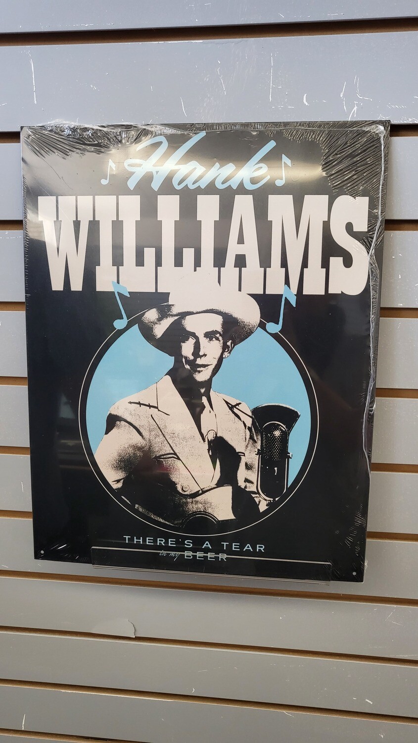 Tin Sign - Hank - Tear In My Beer