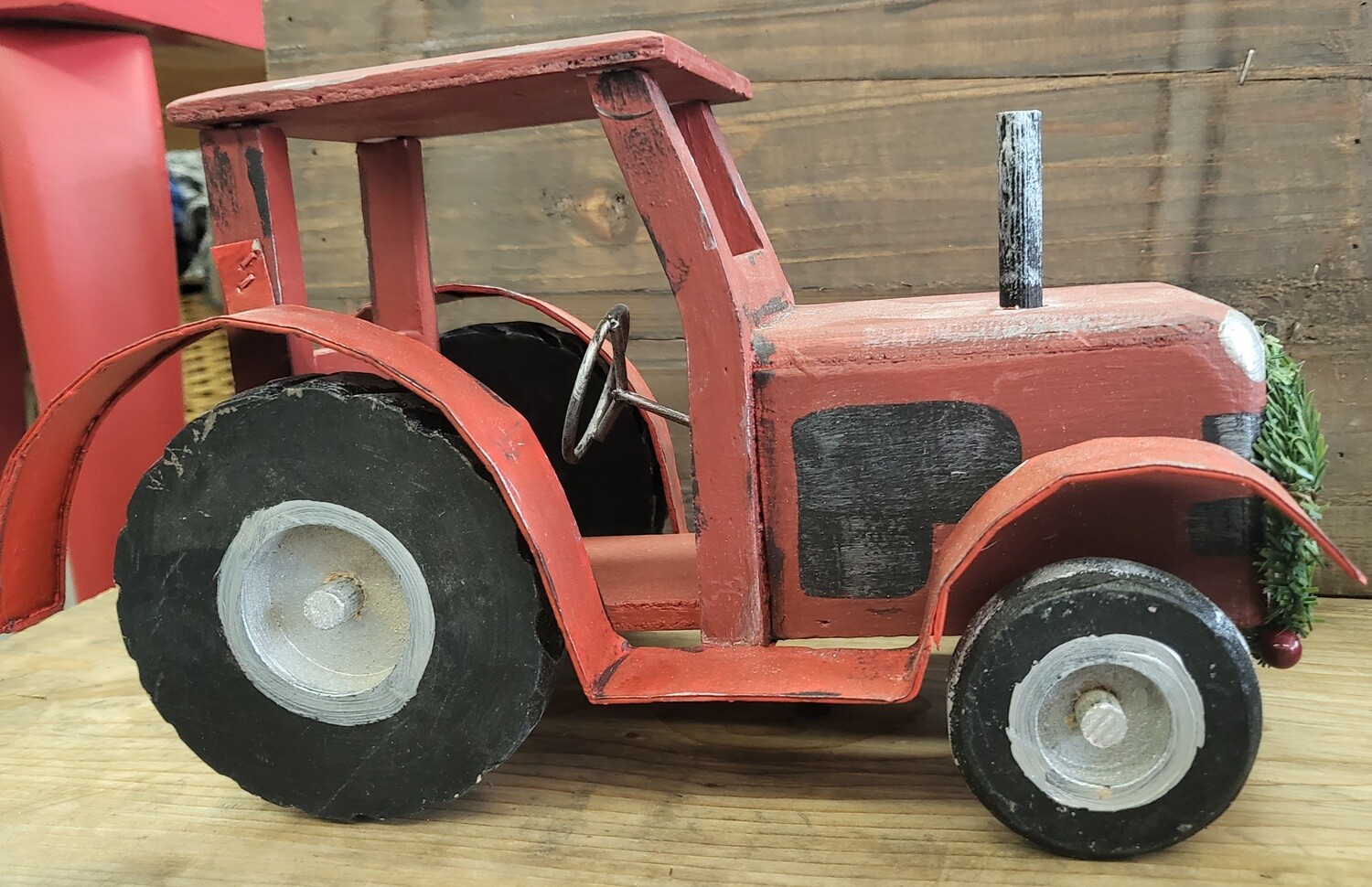 Wooden tractor