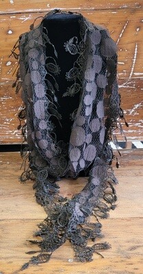 Scarf - Brown Lace