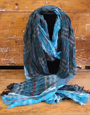 Scarf - Blue Plaid
