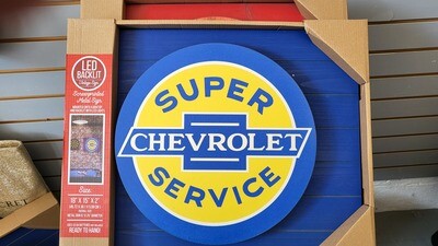 Light Up Sign - &quot;Chevrolet Service&quot;
