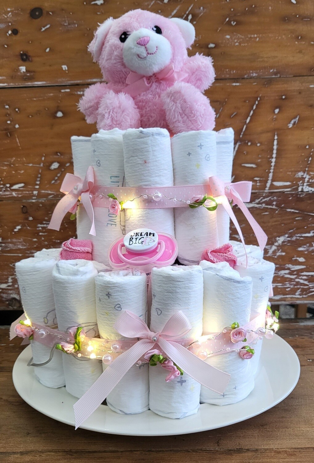 Diaper Cake - Girl Baby