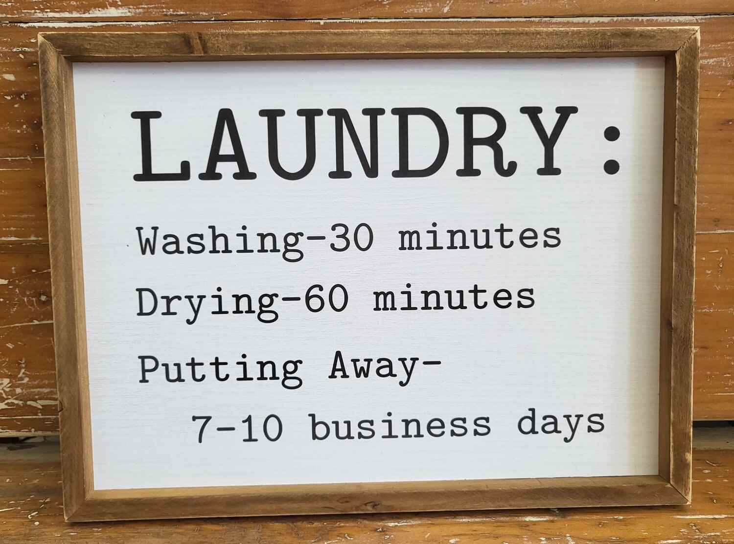 Sign - Laundry