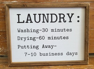 Sign - Laundry