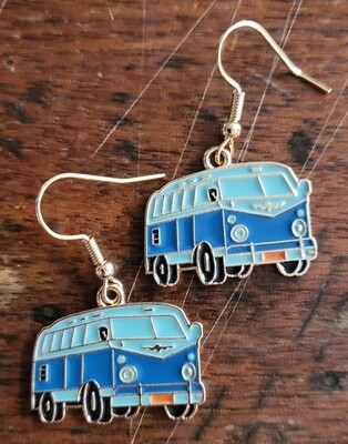 Earrings - Retro Bus