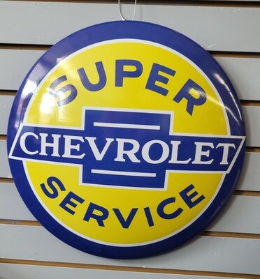 Dome metal sign - Chevrolet