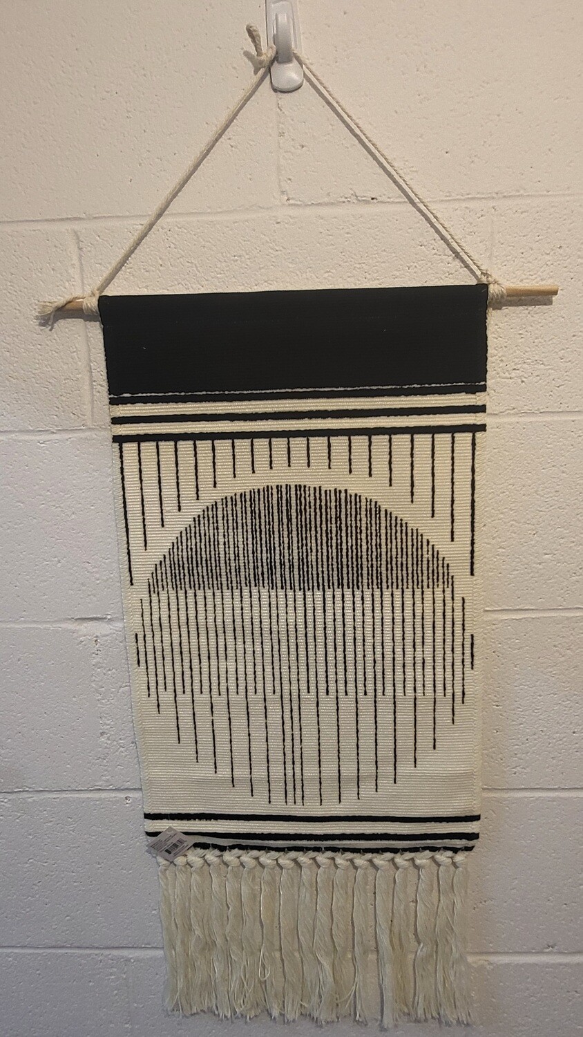 Wall hanging- black/white circle