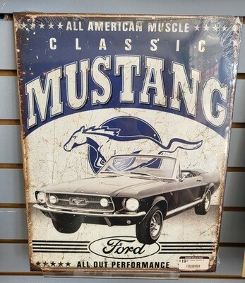 Tin sign - Classic Mustang
