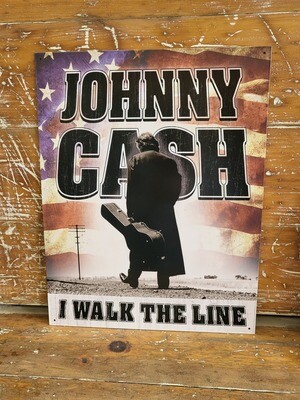 Tin sign - I Walk The Line