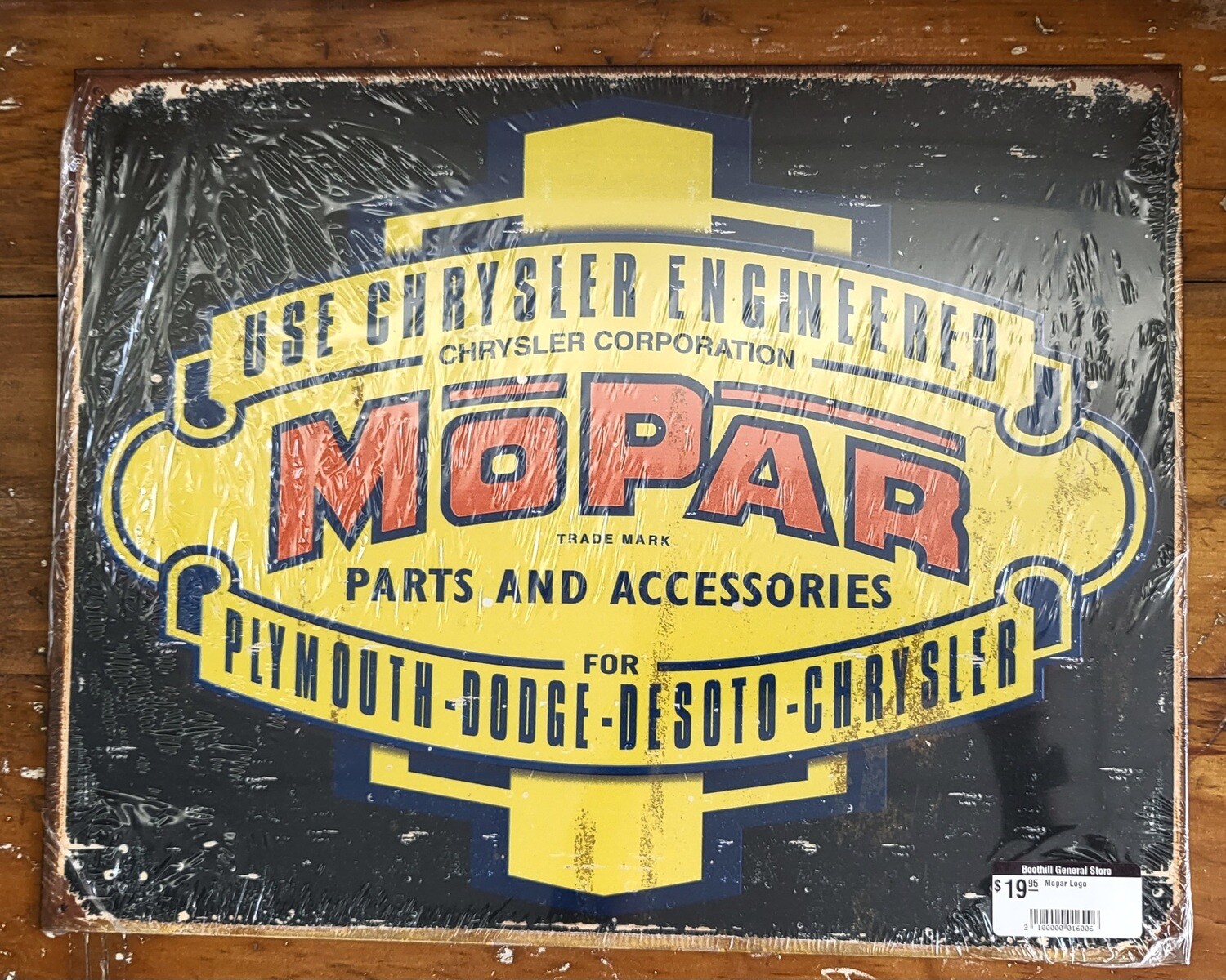 Tin Sign - Mopar Logo