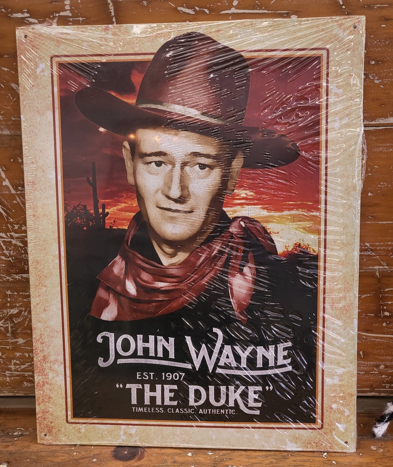 Tin Sign - John Wayne &quot;The Duke&quot;