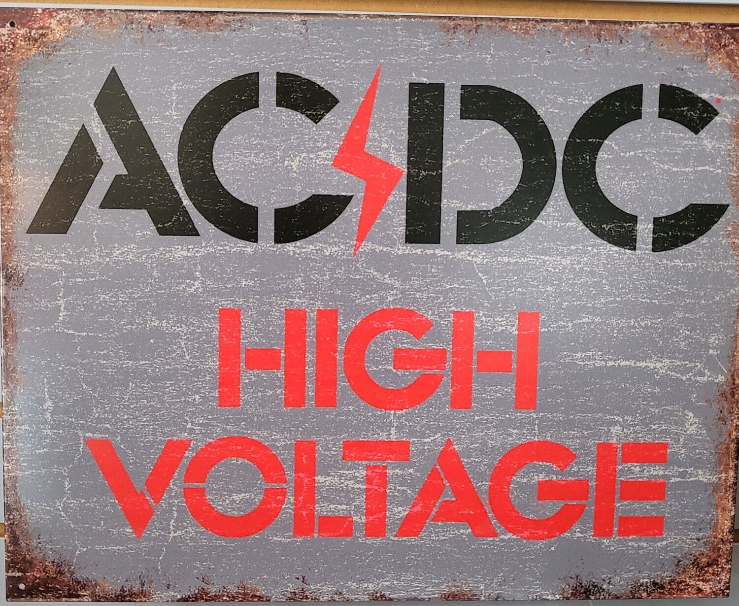 Tin Sign - AC/DC &quot;High Voltage&quot;
