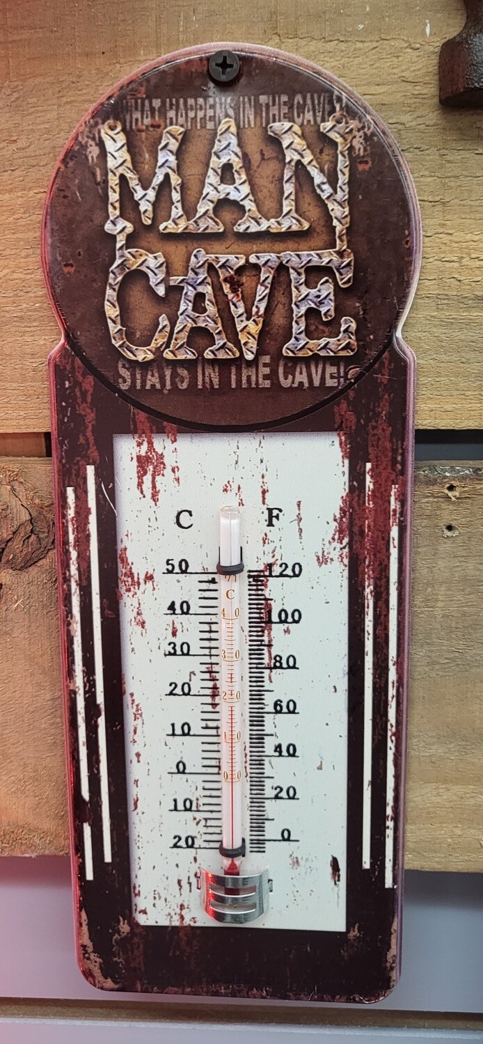 Man Cave thermometer