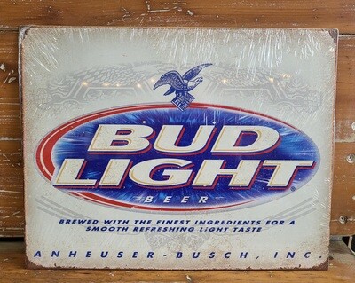 Tin sign - Bud Lite Retro