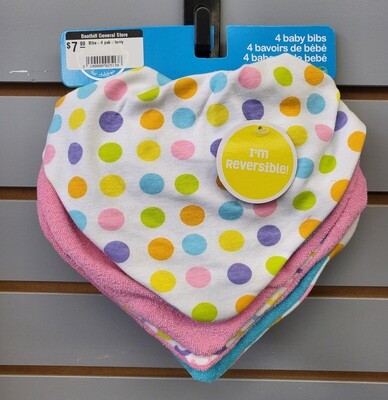 Bibs-4 pak-terry