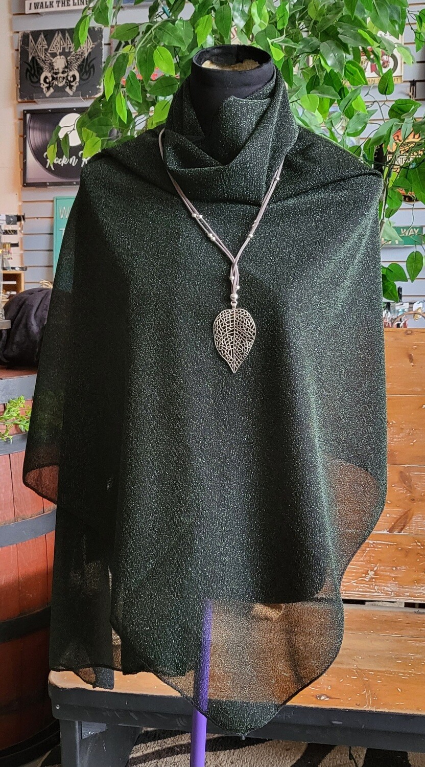 Wrap - Black w/ Green Sparkle