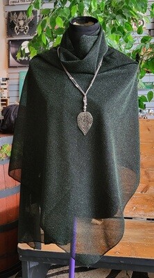 Wrap - Black w/ Green Sparkle