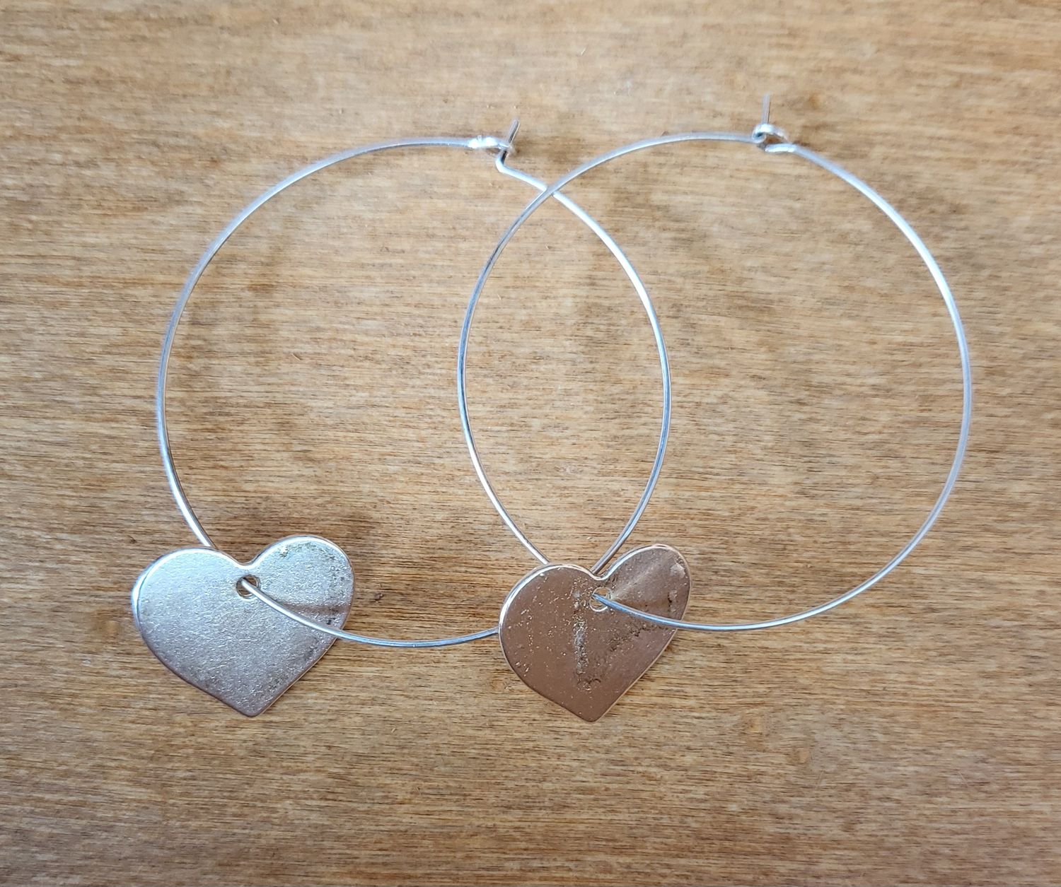 Earrings-Silver Plated Hearts
