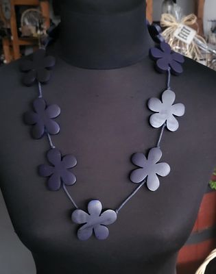 Necklace - Wooden Flower