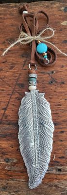 Necklace- Feather - Silver