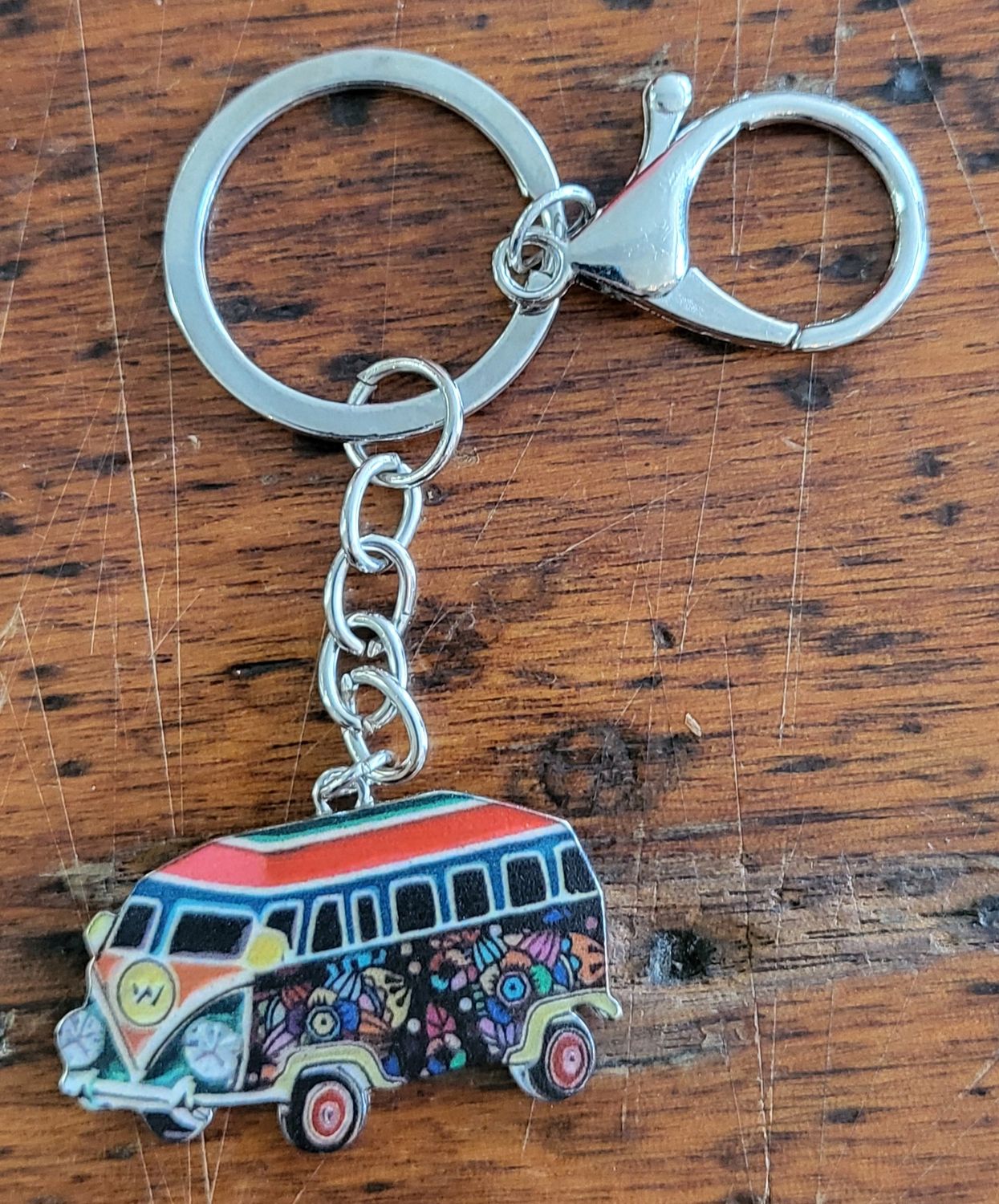Keychain - Hippy VW Van