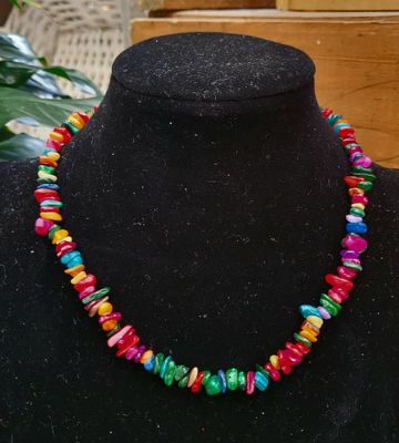 Necklace-Multi-Colour Natural Stone