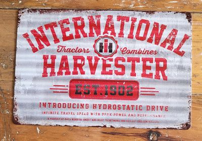 Tin Sign - International Harvester