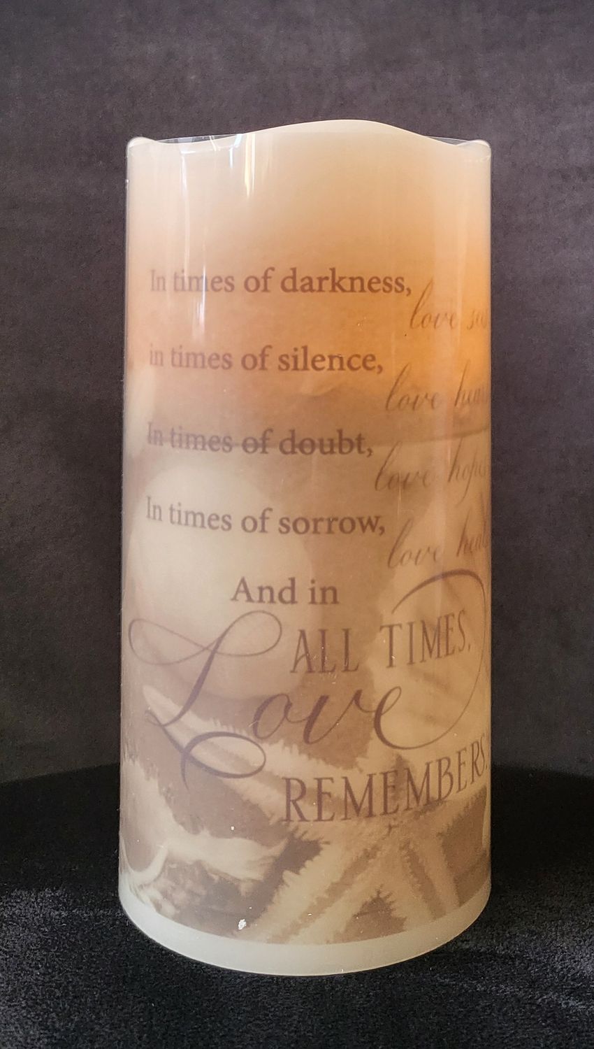 Candle- Memorial - Flameless