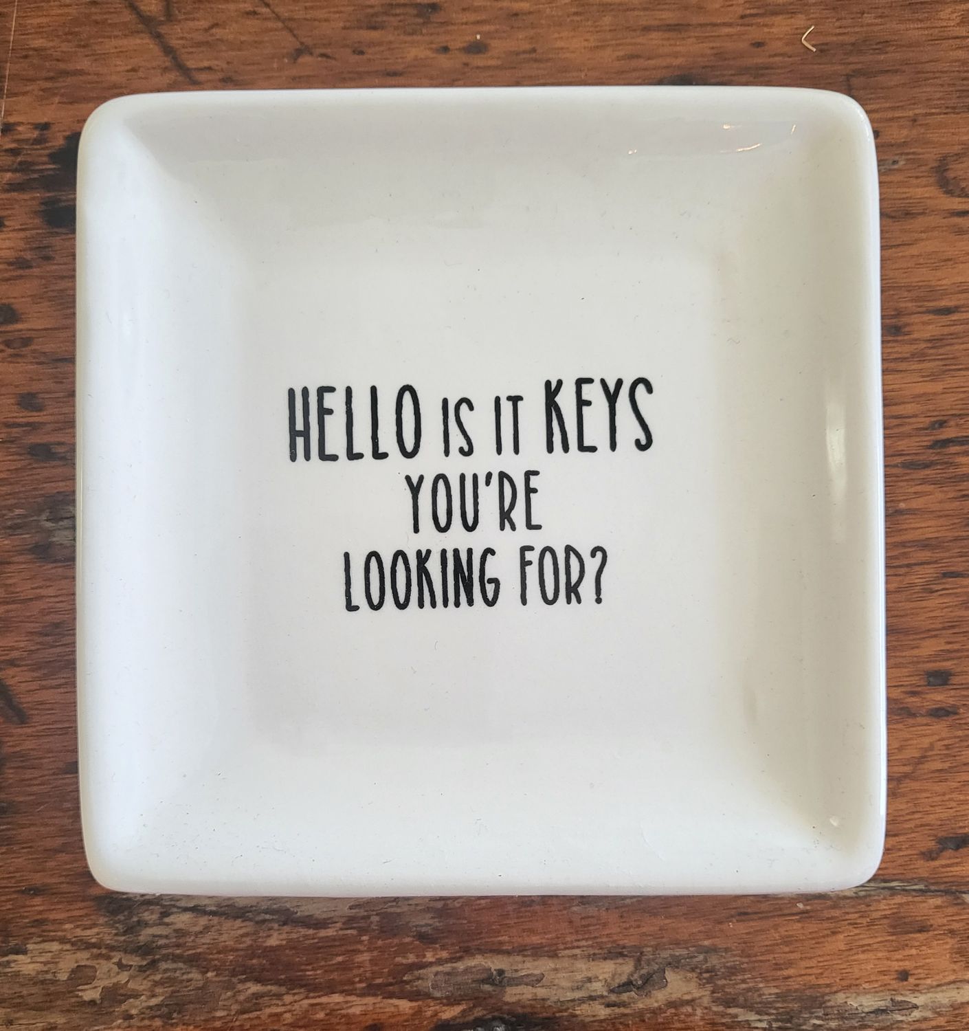 Tray Ceramic Key/Change  - Hello