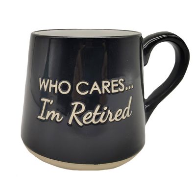 Mug - Fat Bottom - Who Cares.... I&#39;m Retired!