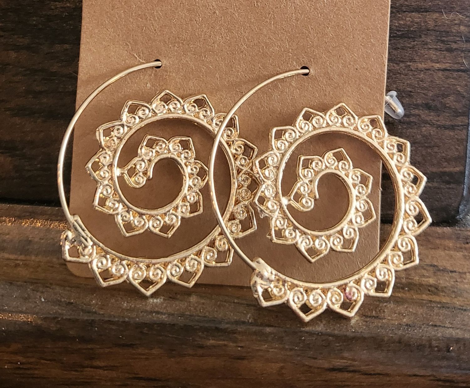 Earrings  - Gold Spiral