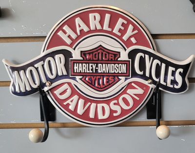 Tin Sign - Harley Davidson w/2 hooks
